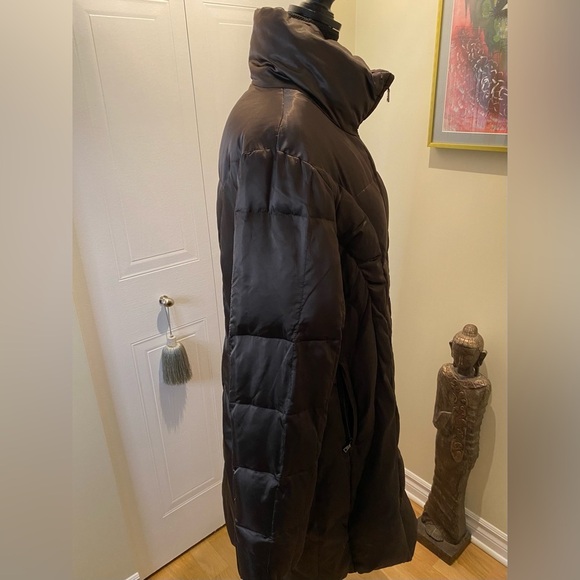 NWOT 🤎  Marc NewYork down filled long puffer coat in a dark plum colored - Picture 9 of 12